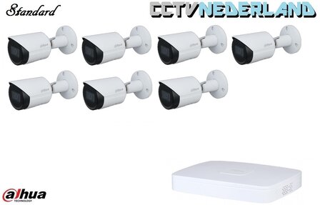 systeem met 2TB Standard 7 x 5MP bullet camera