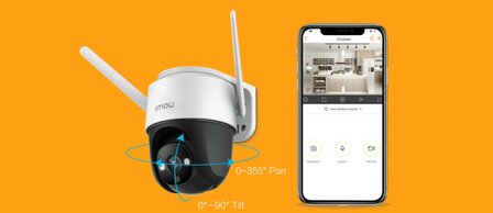 Imou Cruiser 4MP WiFi buitencamera ingebouwde spotlight en sirene