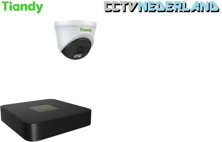 4mp tiandy nvr met camera voor woning bedrijf loods