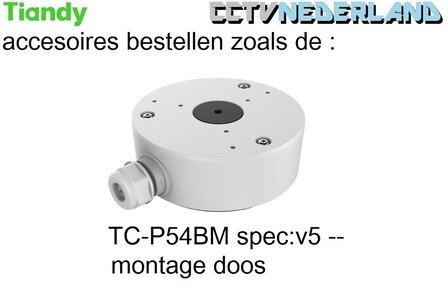 Tiandy Kit 1TB met 3 x 2MP bullet camera