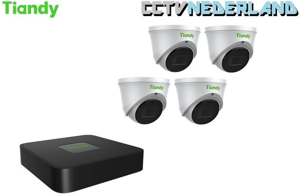 Tiandy Kit 1TB met 4 x 4MP turret camera