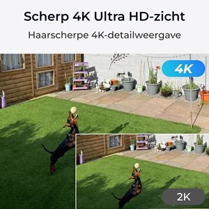 Reolink B360, 4K 8MP Dual-Band WiFi beveiligingscamera op batterij met kleurennachtzicht