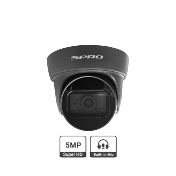 SPRO 5MP IP Fixed Lens Turret met microfoon