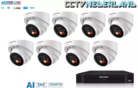 NVR 1TB 8 x 4MP camera COLOUR NIGHT 2.0 2-weg audio